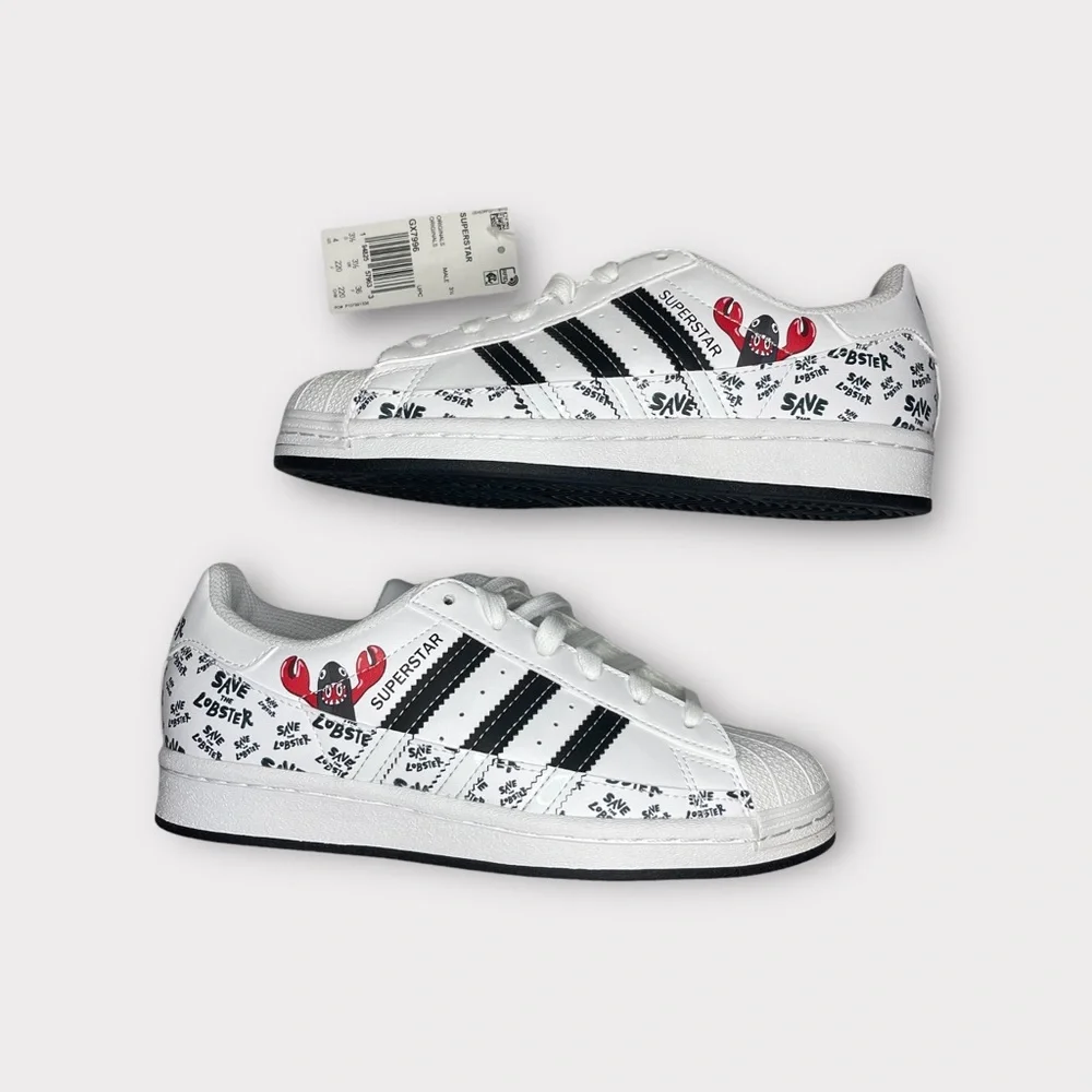 Adidas x Philip Colbert Save The Lobster Superstar Sneakers